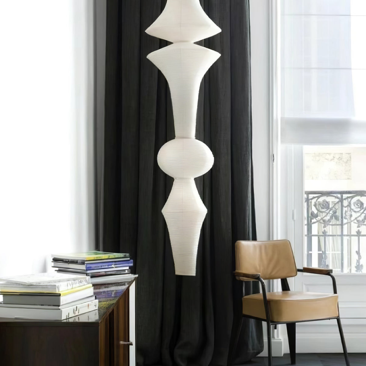 Isalo Washi Paper E Pendant Light