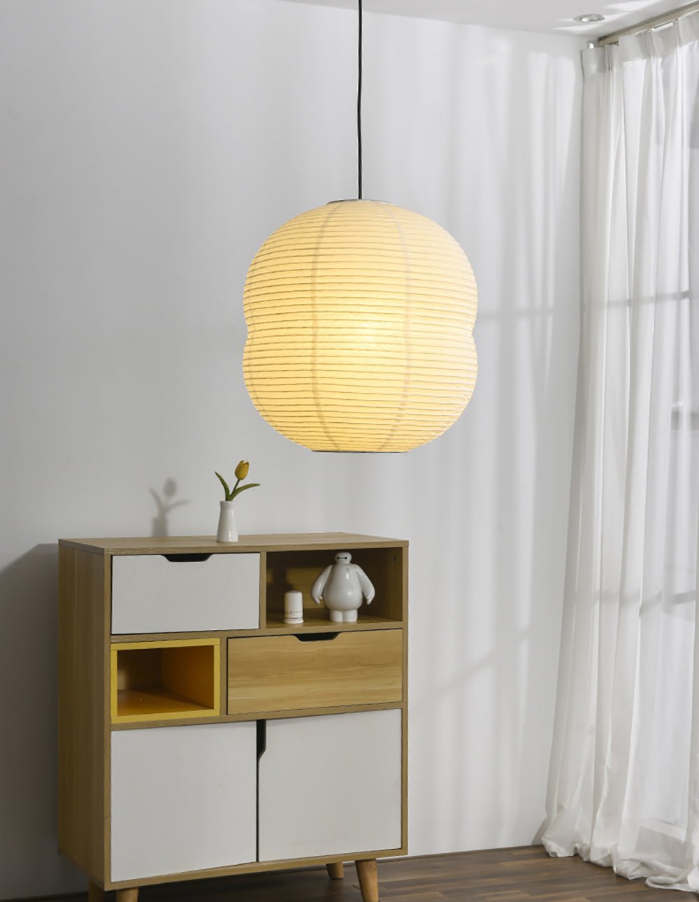 Nivelelle Minimalist Rice Paper Pendant Light