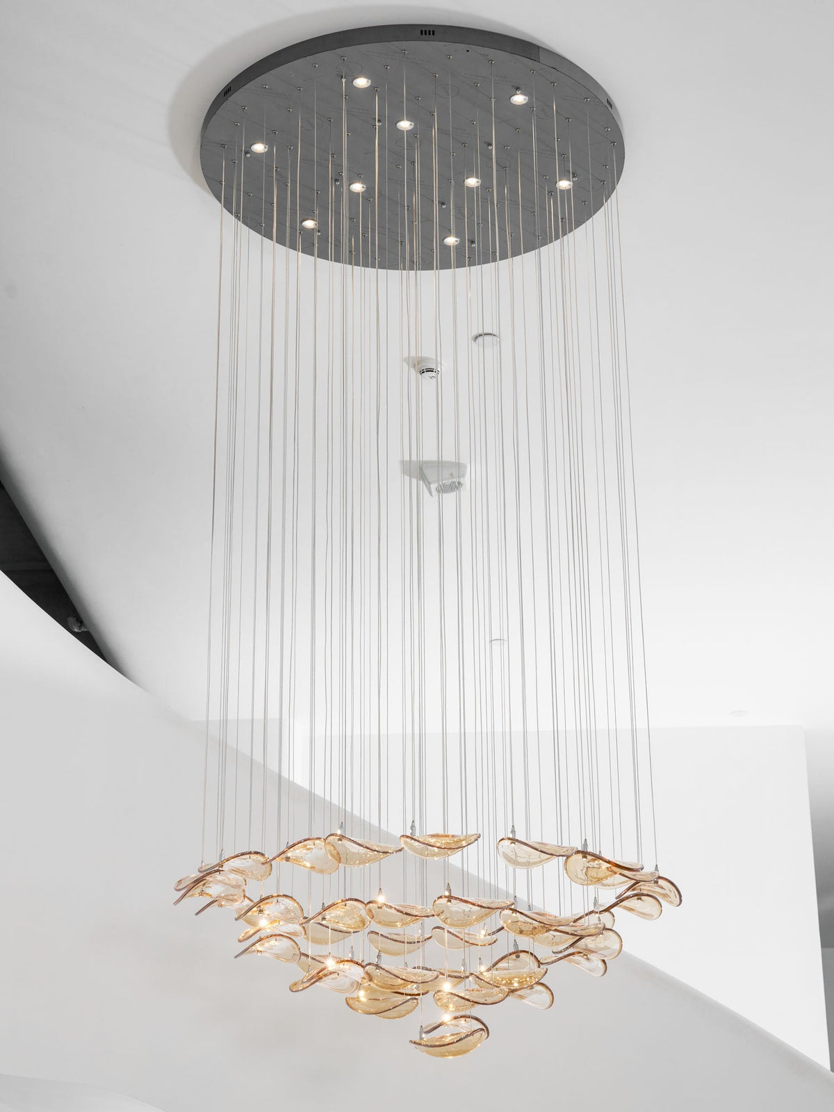 Venia Wave Floating Leaf Chandelier