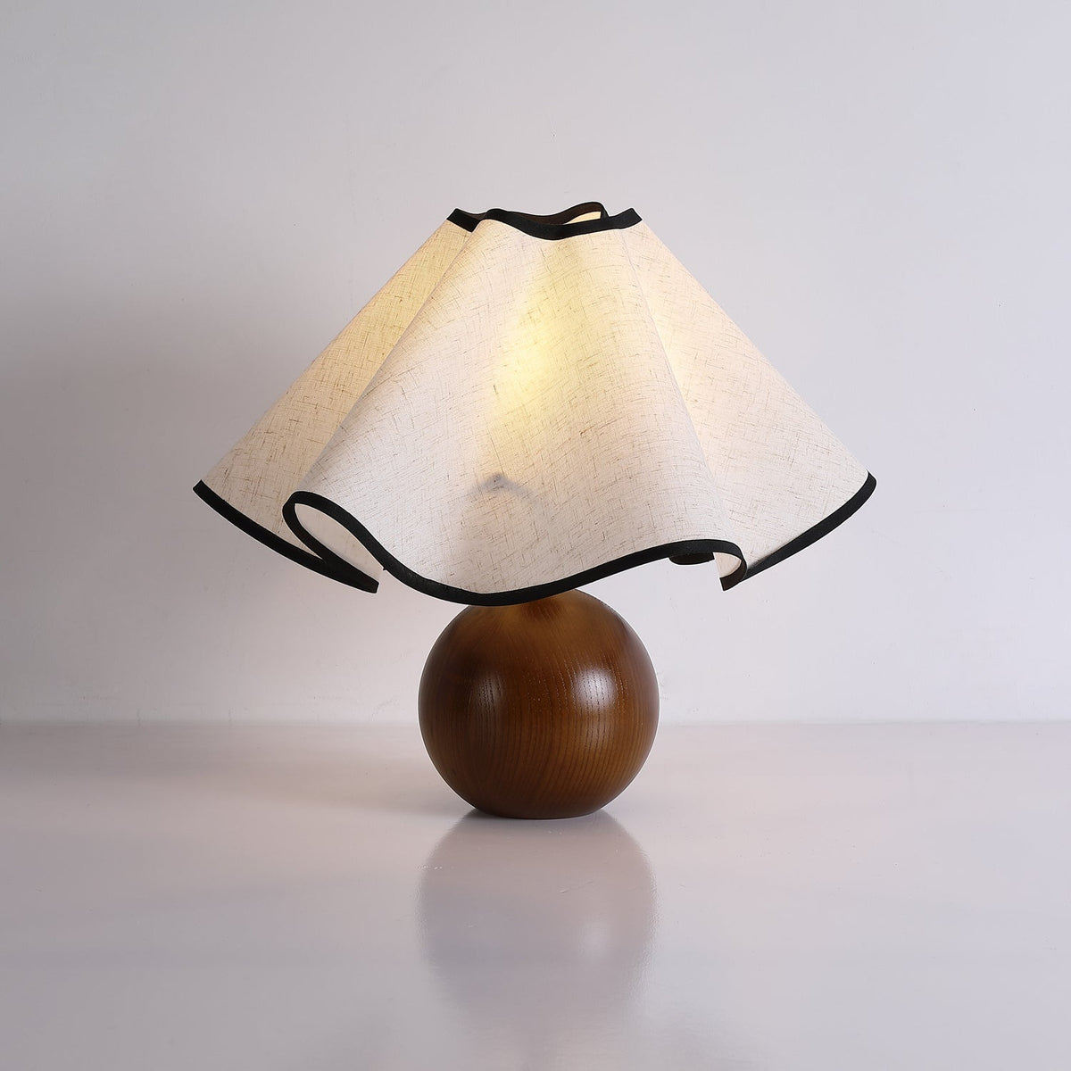 Kalion Wood Fabric Table Lamp