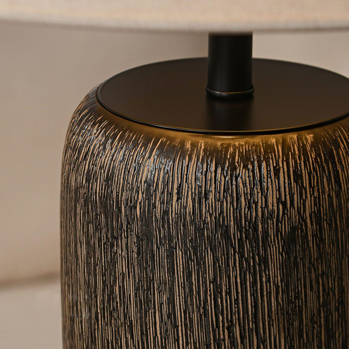 Hael Weathered Wood Grain Floor Lamp