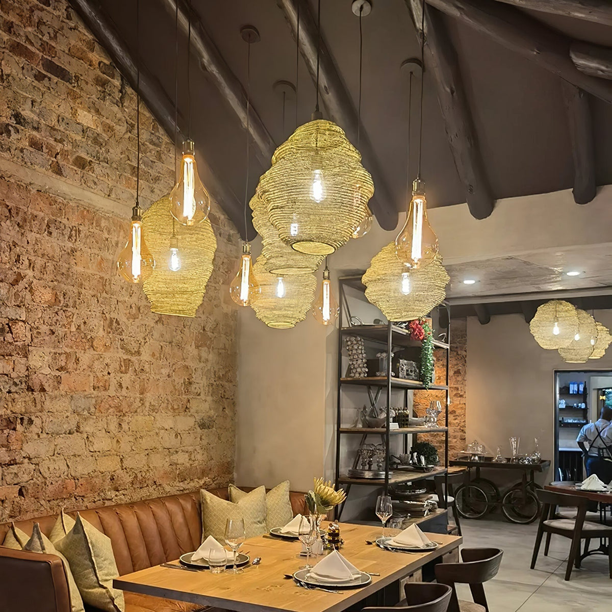 Vae Industrial Wire Pendant Lamps