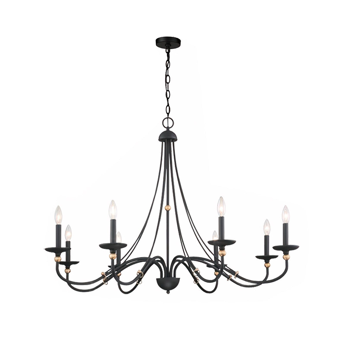 Regalia Vintage Brass Chandelier