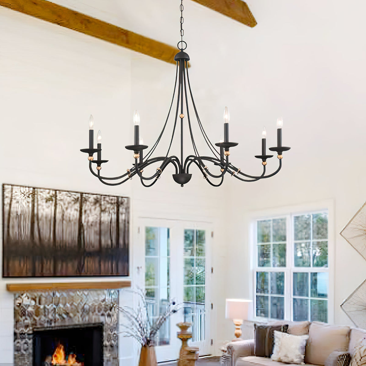 Regalia Vintage Brass Chandelier