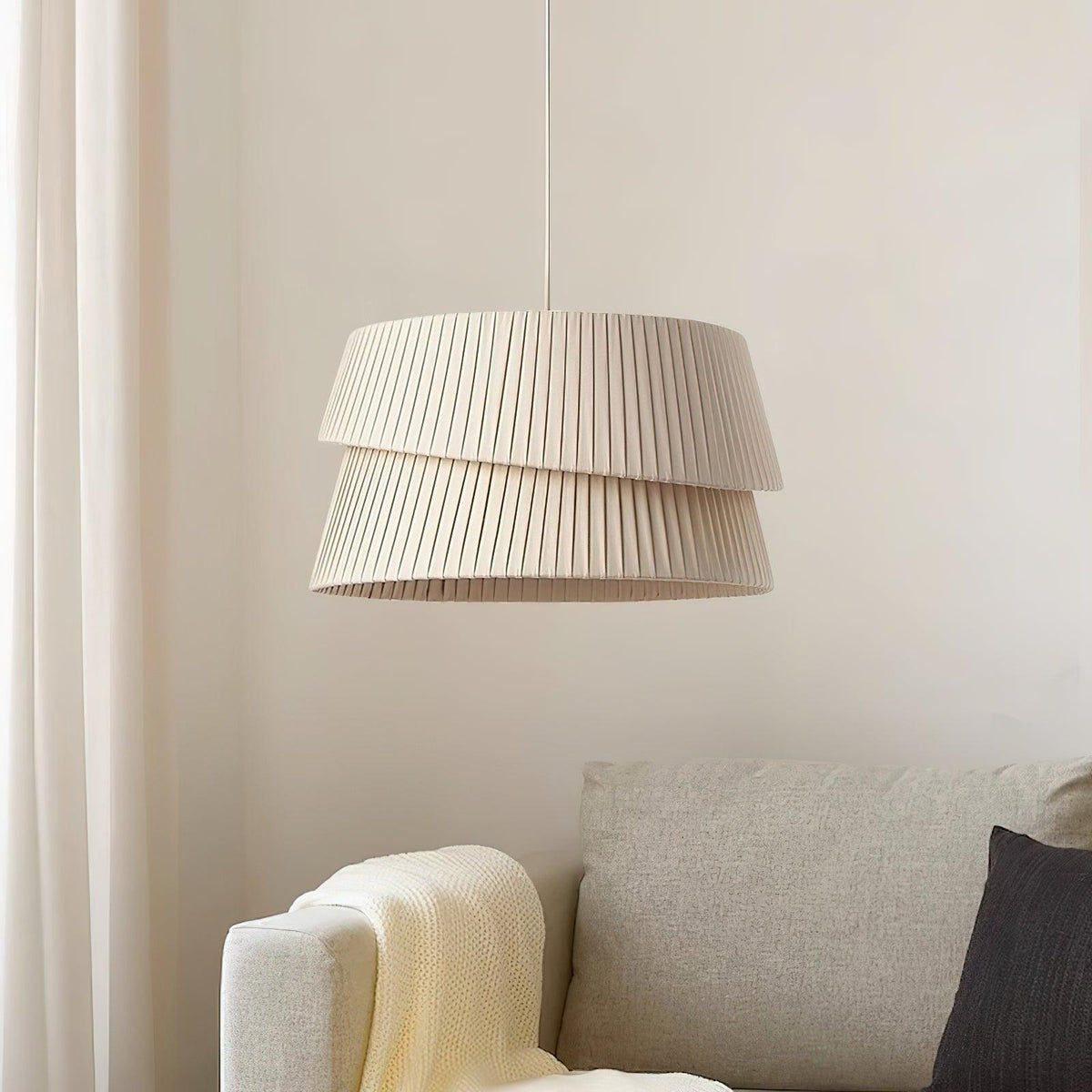 Tocan Fabric Scandinavian Pendant Light