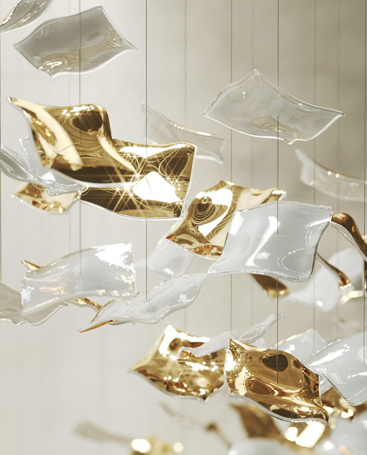 Viliros Glass Spiral Pendant Light