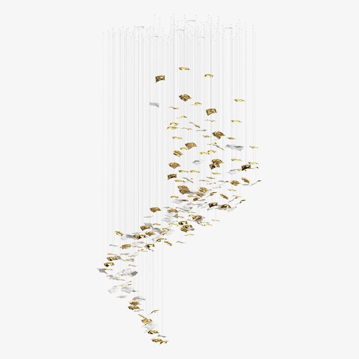 Viliros Glass Spiral Pendant Light