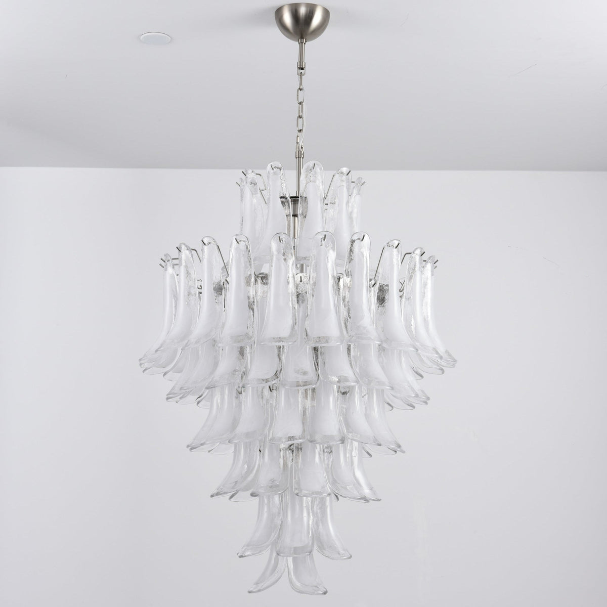 Eirivine Chandelier White Cloud Glass Petals