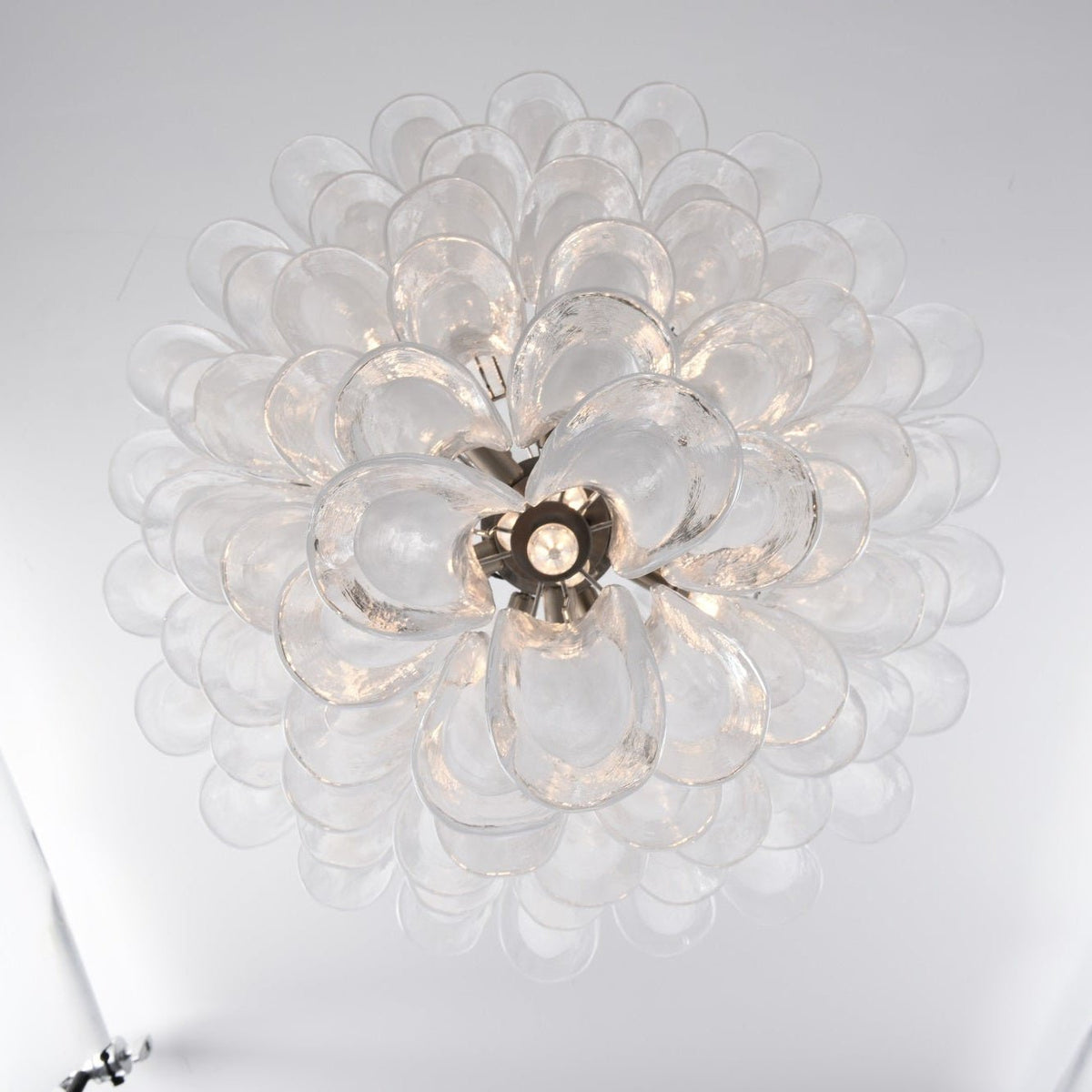 Eirivine Chandelier White Cloud Glass Petals