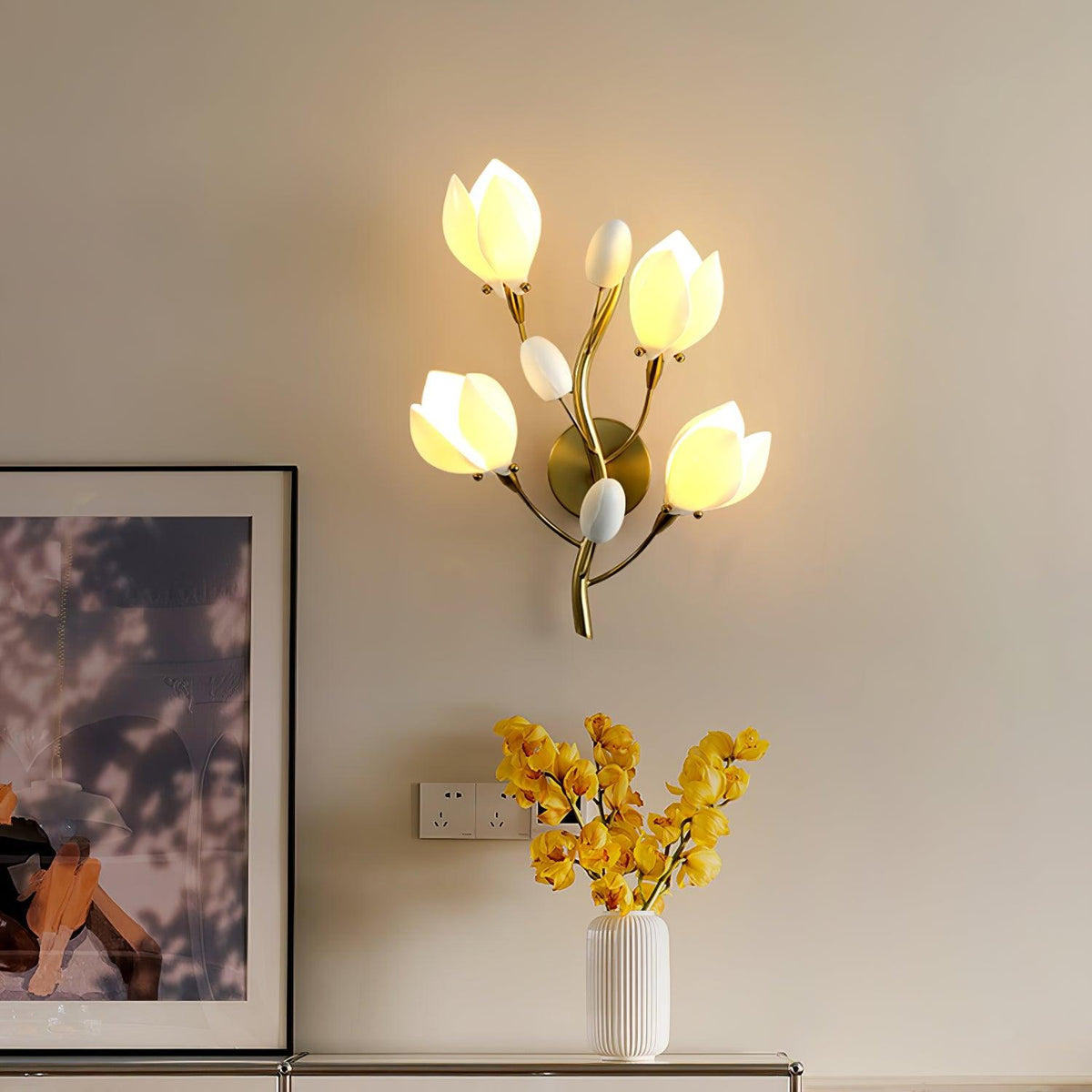 Dirixa Magnolia Elegance Ceramic Wall Lamp