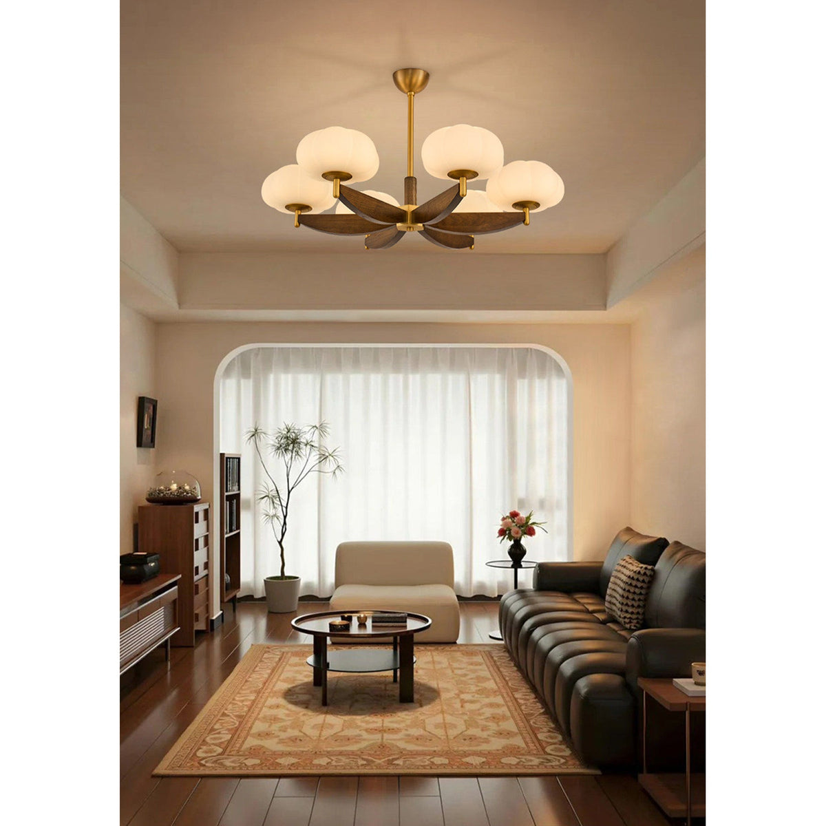 Merewood Ash Wood Chandelier