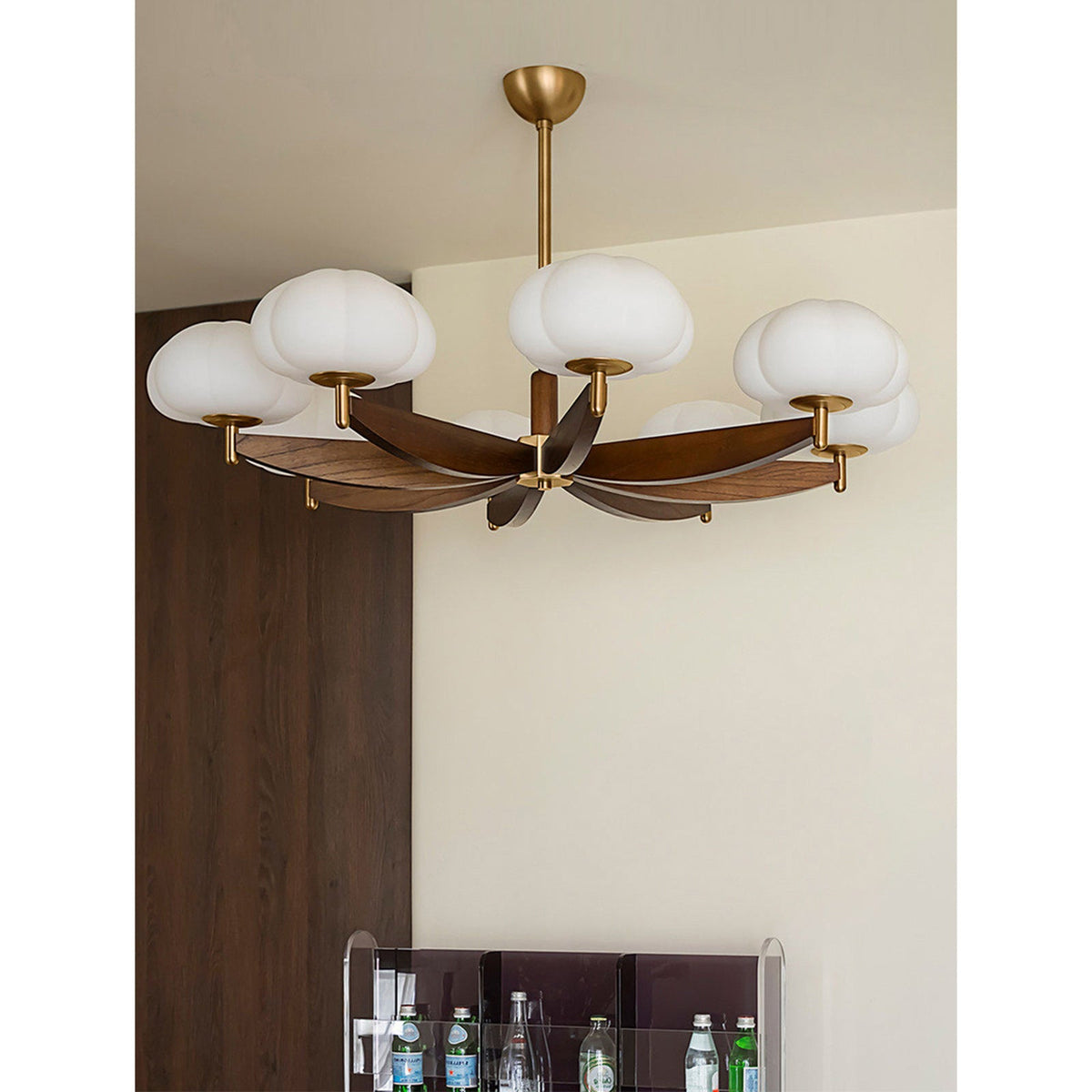 Merewood Ash Wood Chandelier