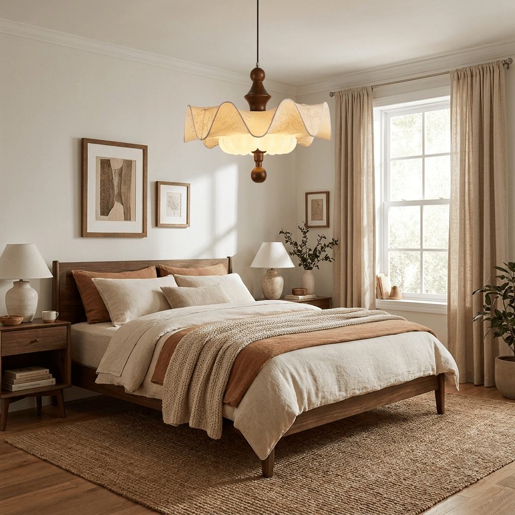 Vivienne Whisper Scalloped Pendant Lamp