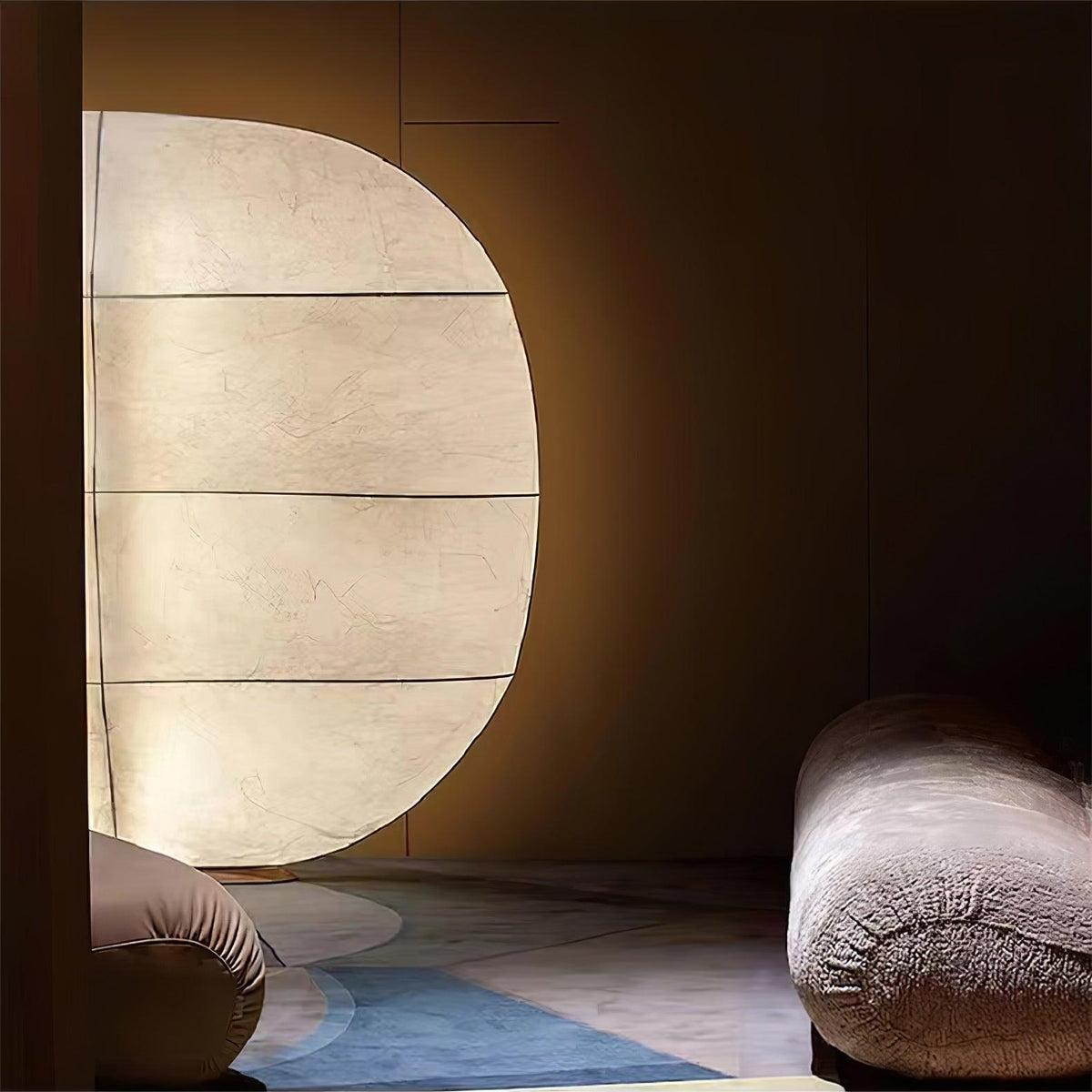 Lylaeos Organic Form Imitation Silk Wall Light