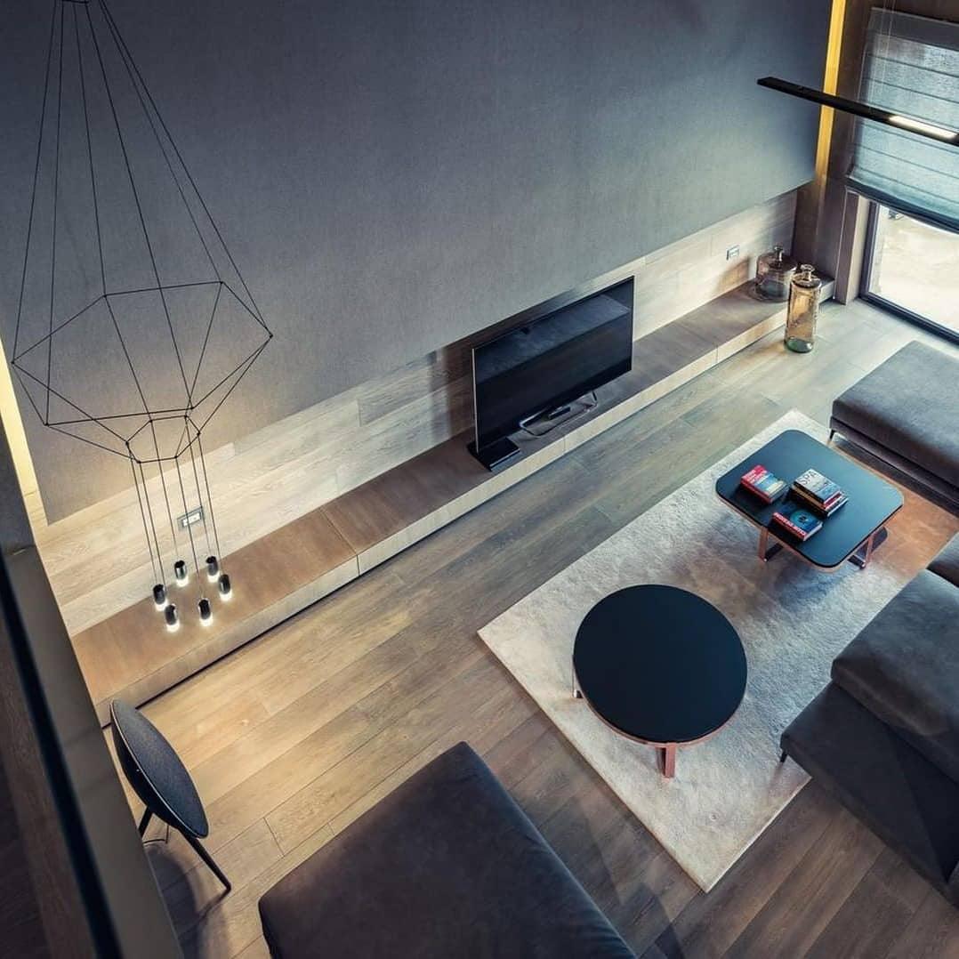 Elaalora Pendant Lamp Geometric Wire Black LED