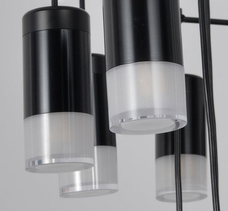 Elaalora Pendant Lamp Geometric Wire Black LED
