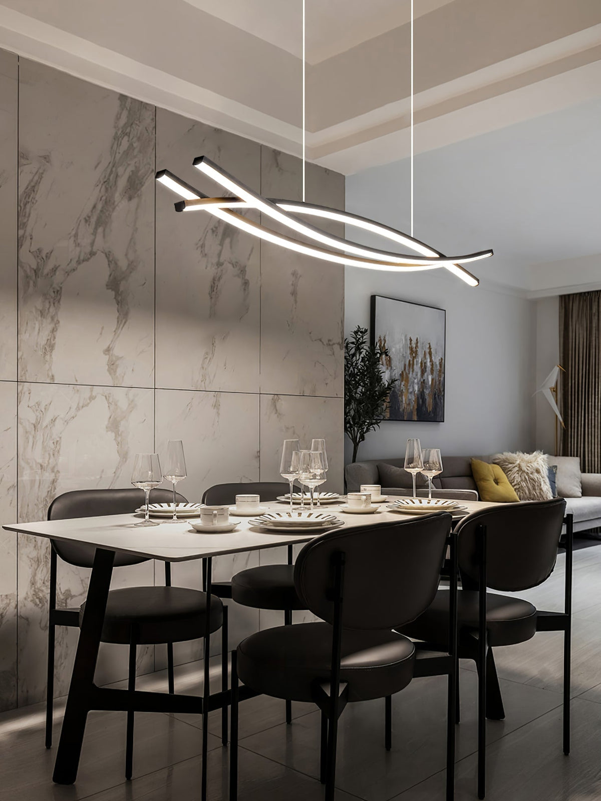 Curinis Modern Minimalist Art LED Chandelier