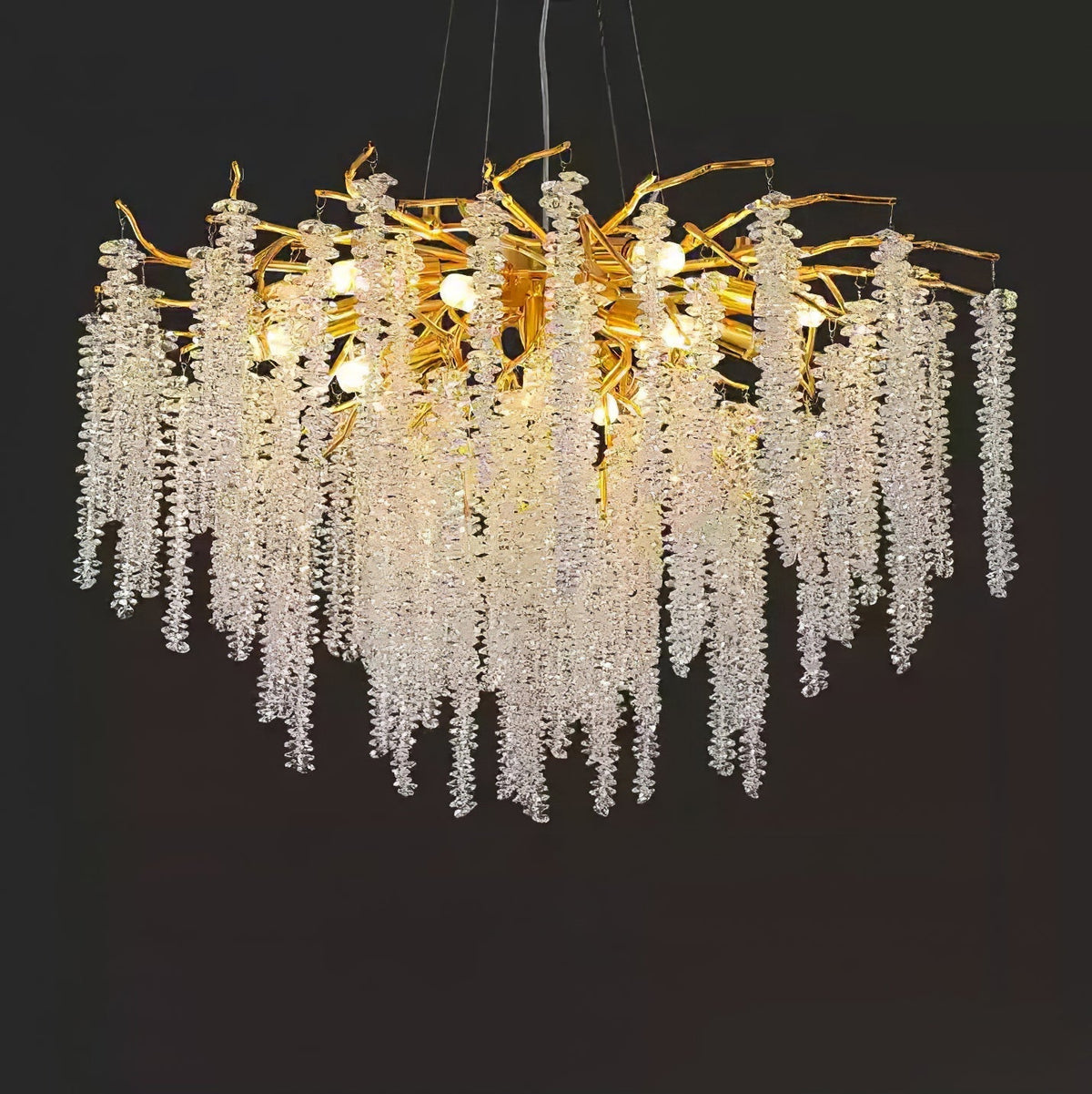 Elyivaine Chandelier Wisteria Flower Crystal