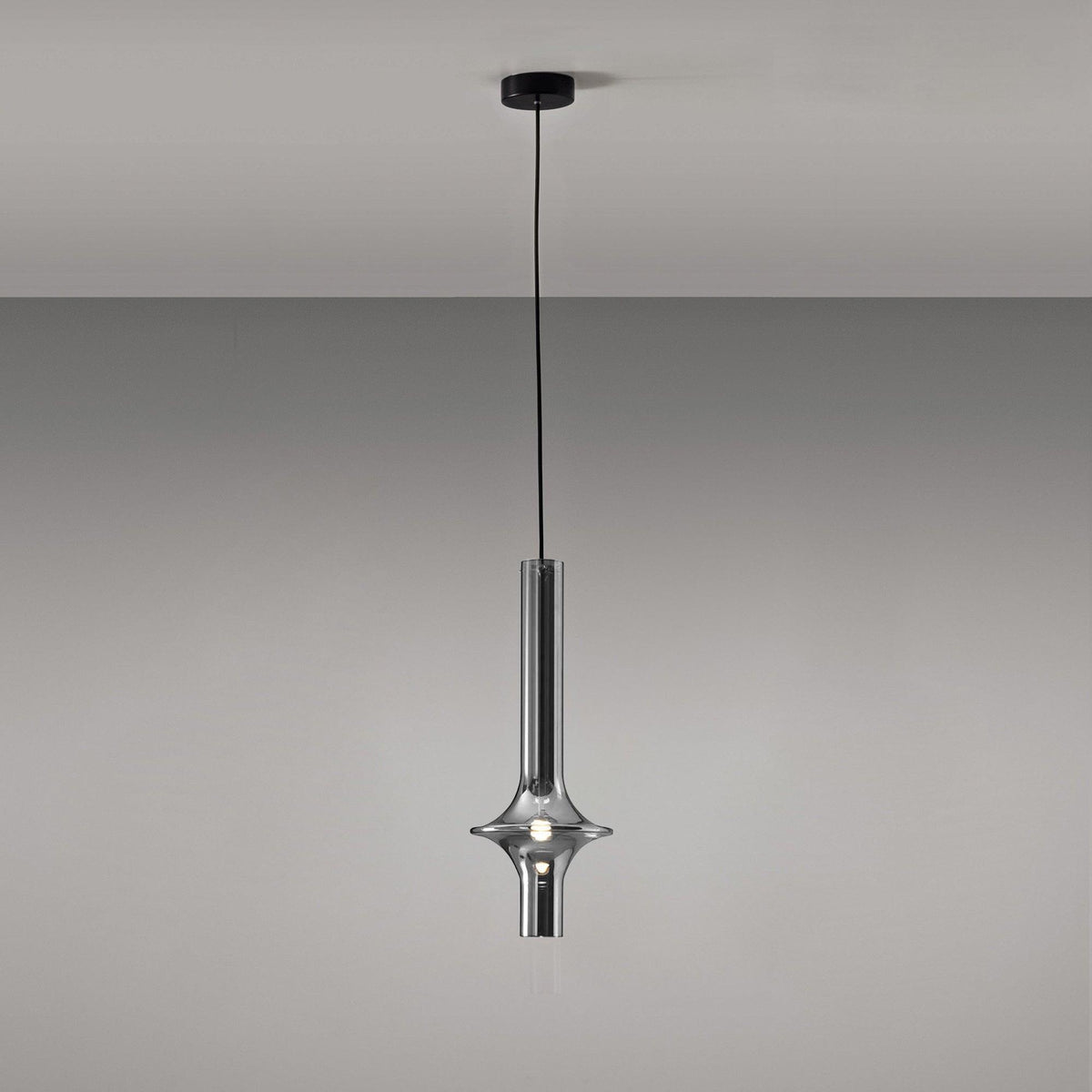 Sarenol Glass Industrial Glam Pendant Light