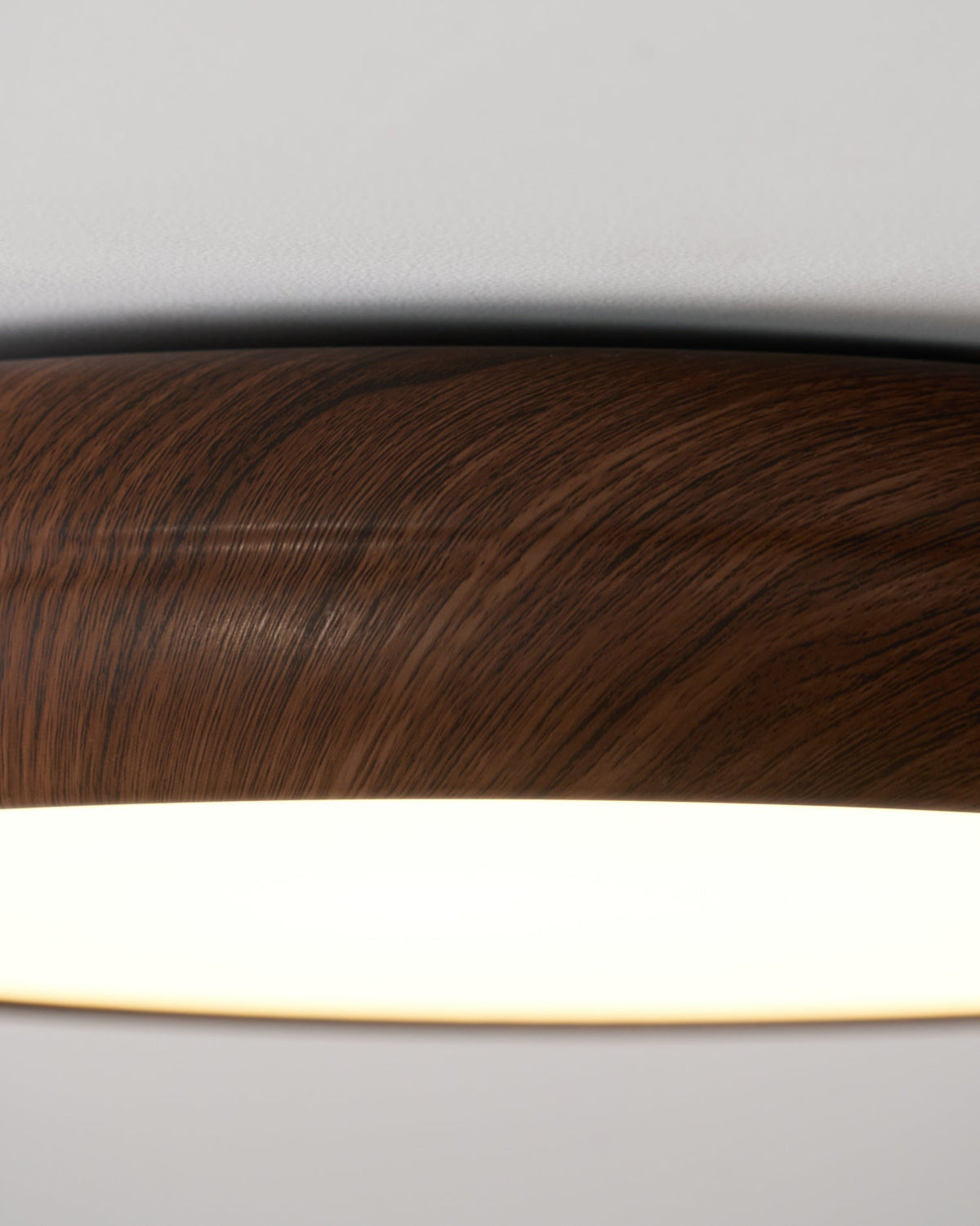 Niralel Ceiling Light Woodgrain Acrylic Round
