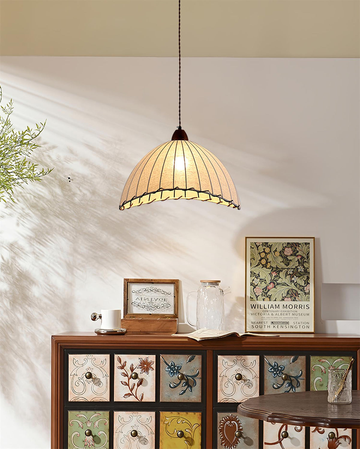 Linoena Modern Fabric Pendant Light