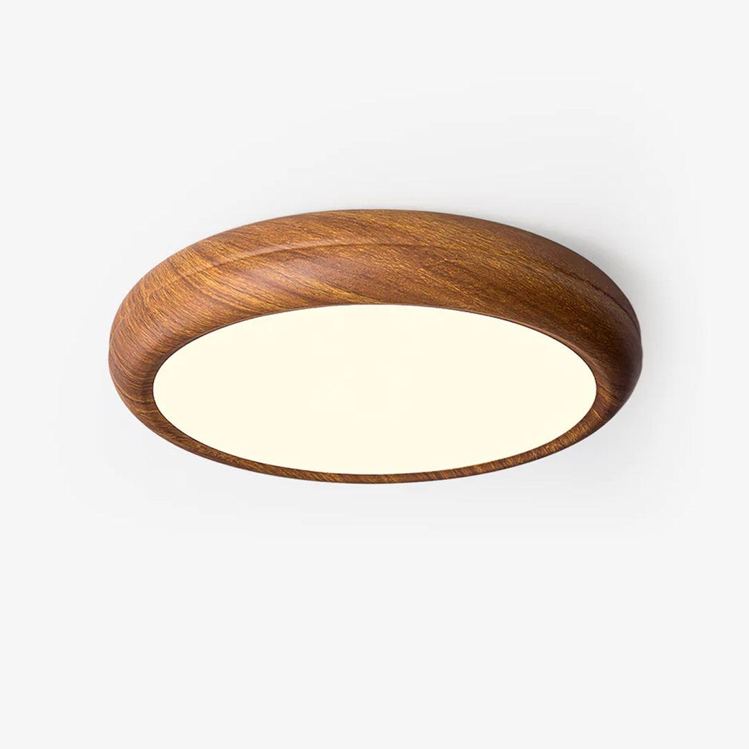 Silas Wood Grain Round Ceiling Light