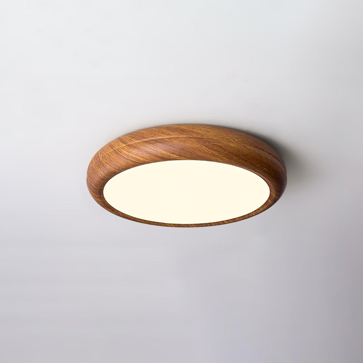 Silas Wood Grain Round Ceiling Light