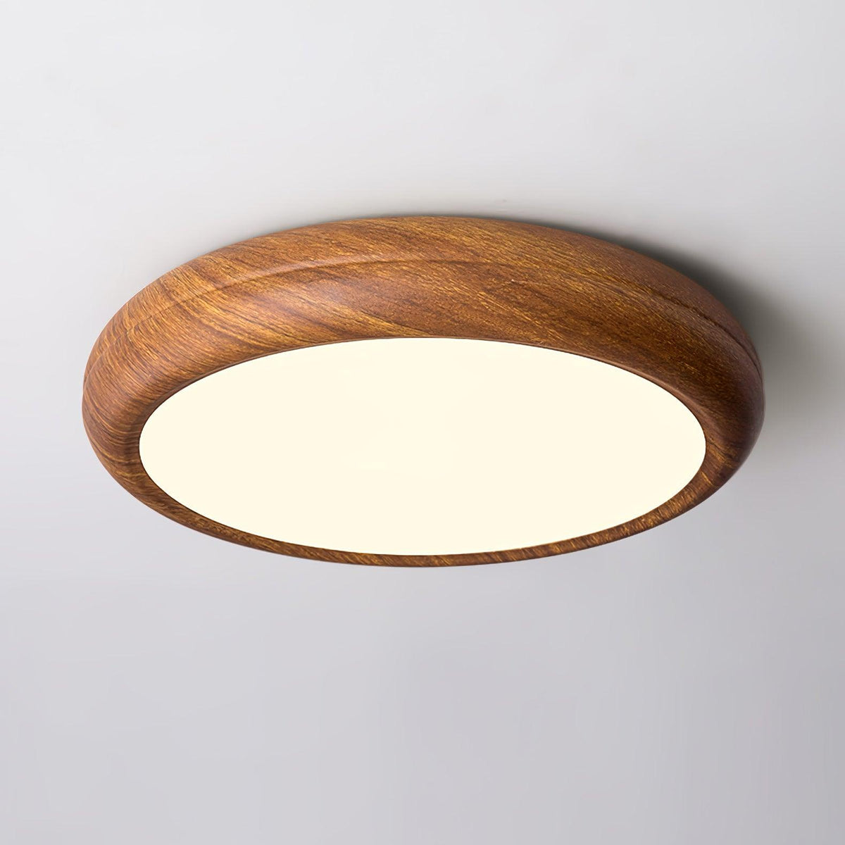 Silas Wood Grain Round Ceiling Light