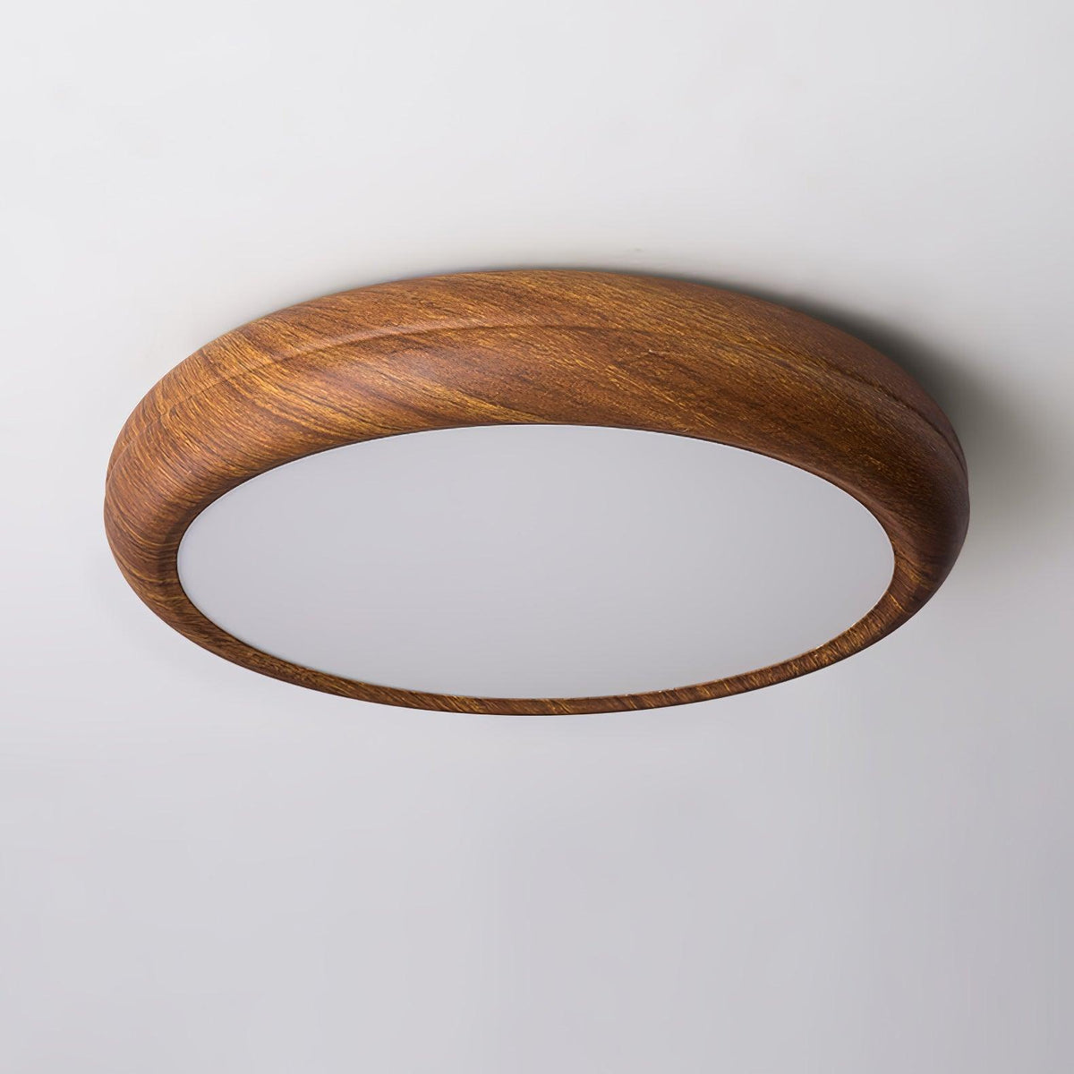 Silas Wood Grain Round Ceiling Light