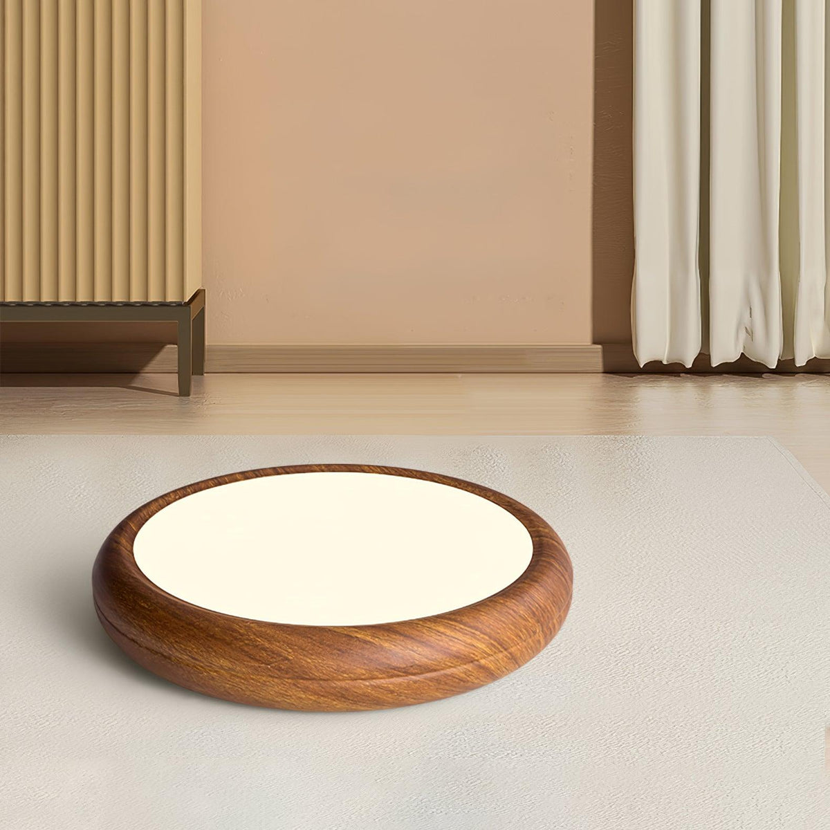 Silas Wood Grain Round Ceiling Light