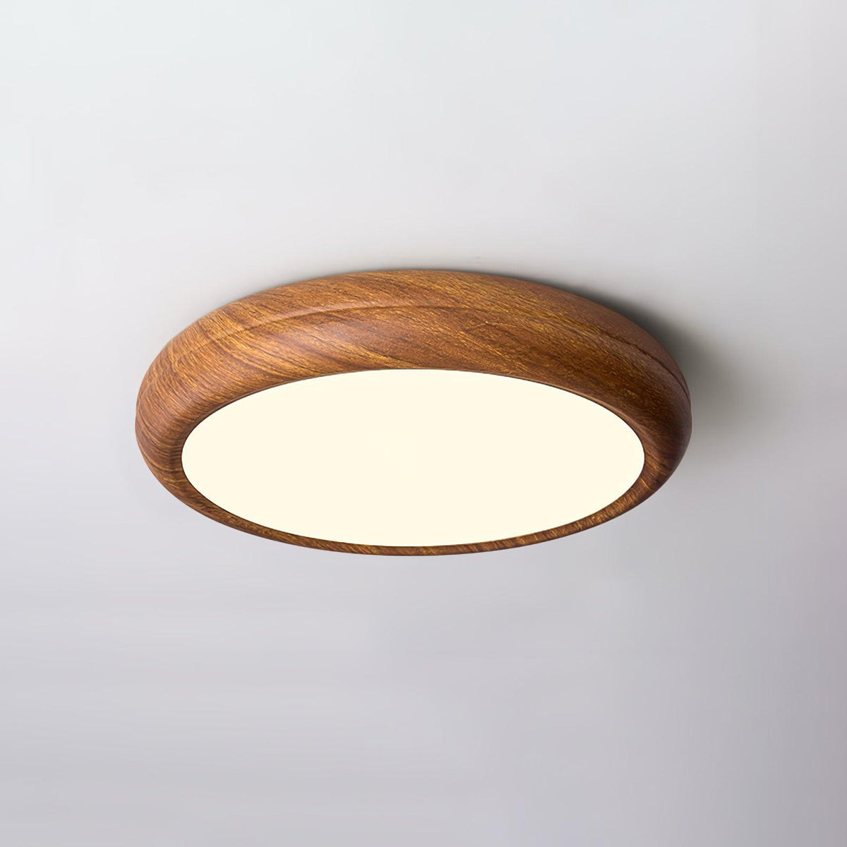 Silas Wood Grain Round Ceiling Light