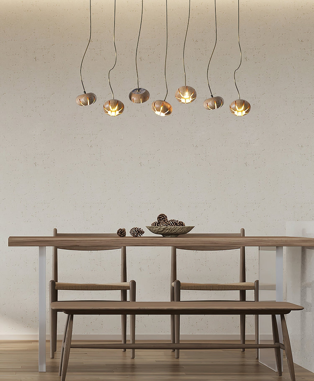 Zasorir Sculptural Marble Cluster Pendant Light