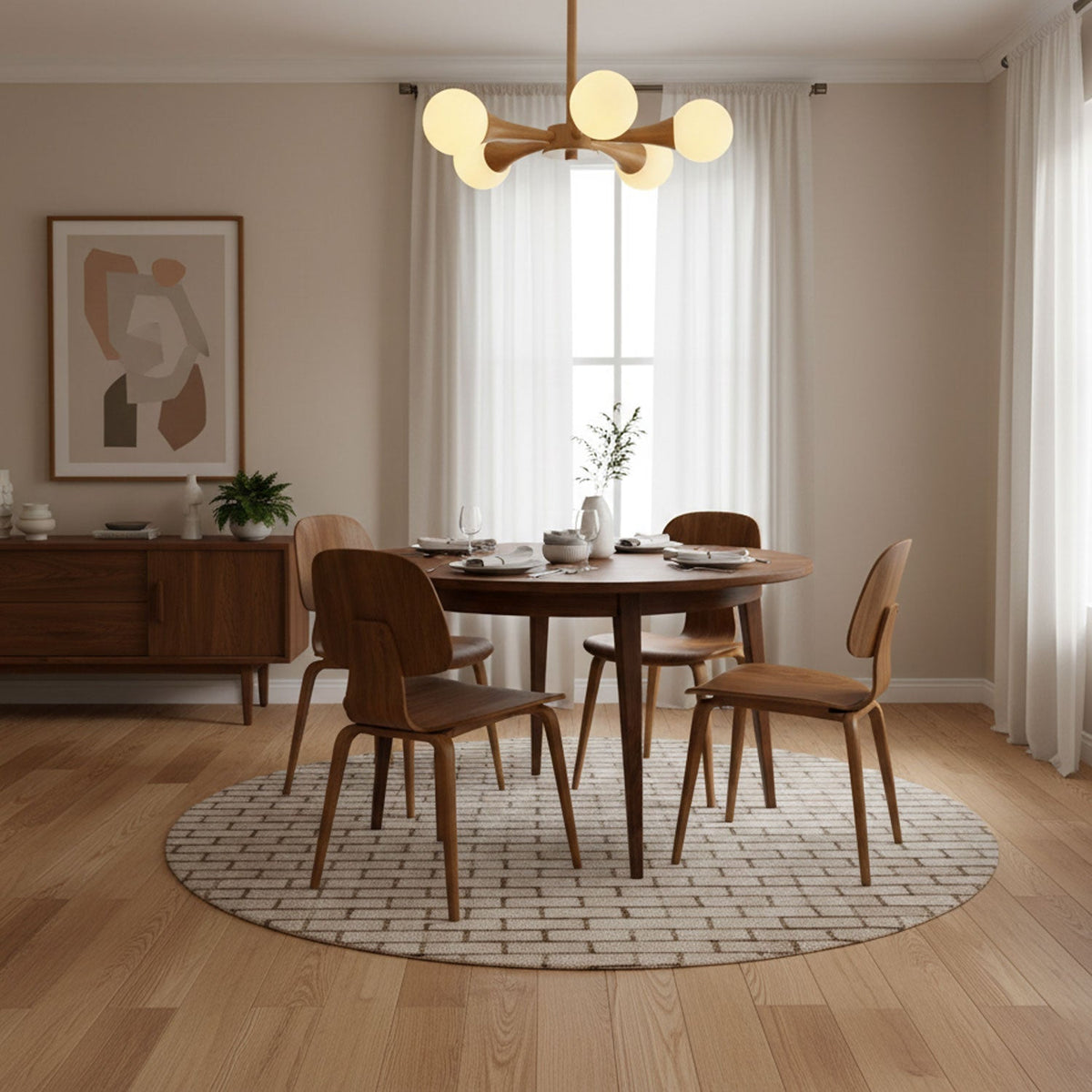 Kojel Wooden Nera Chandelier