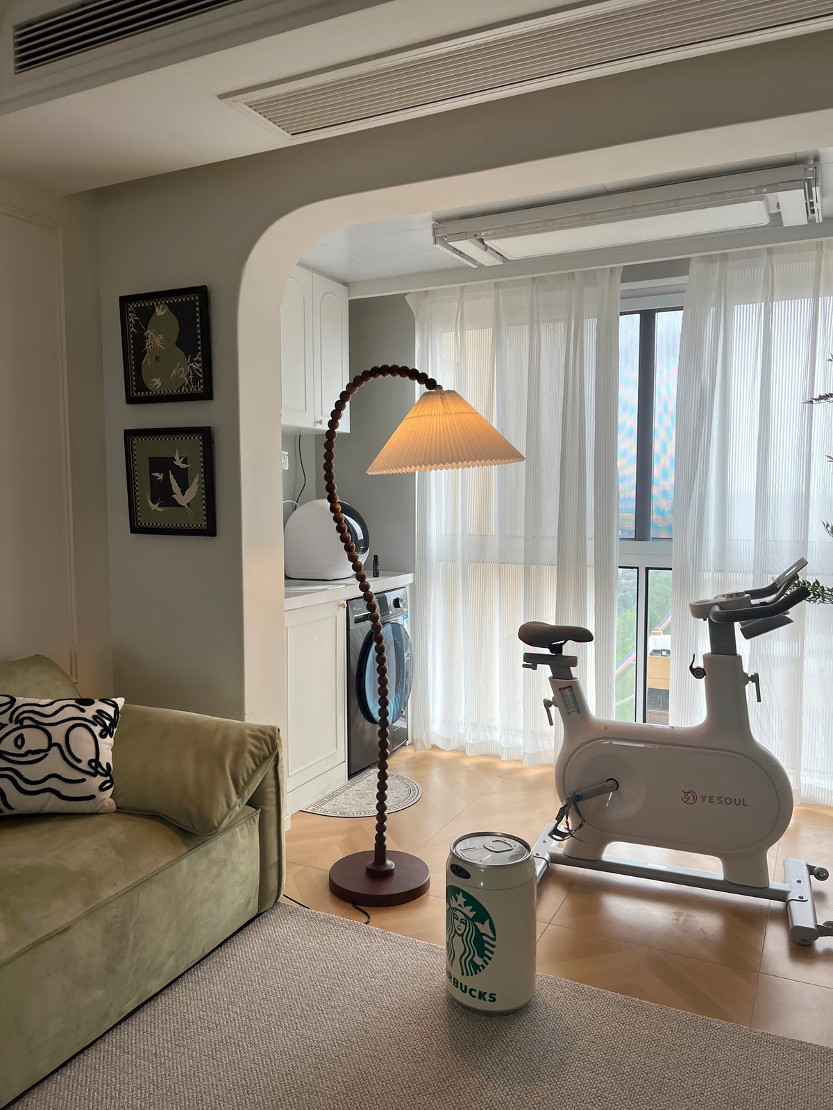 Nadia Modern Wood Floor Lamp