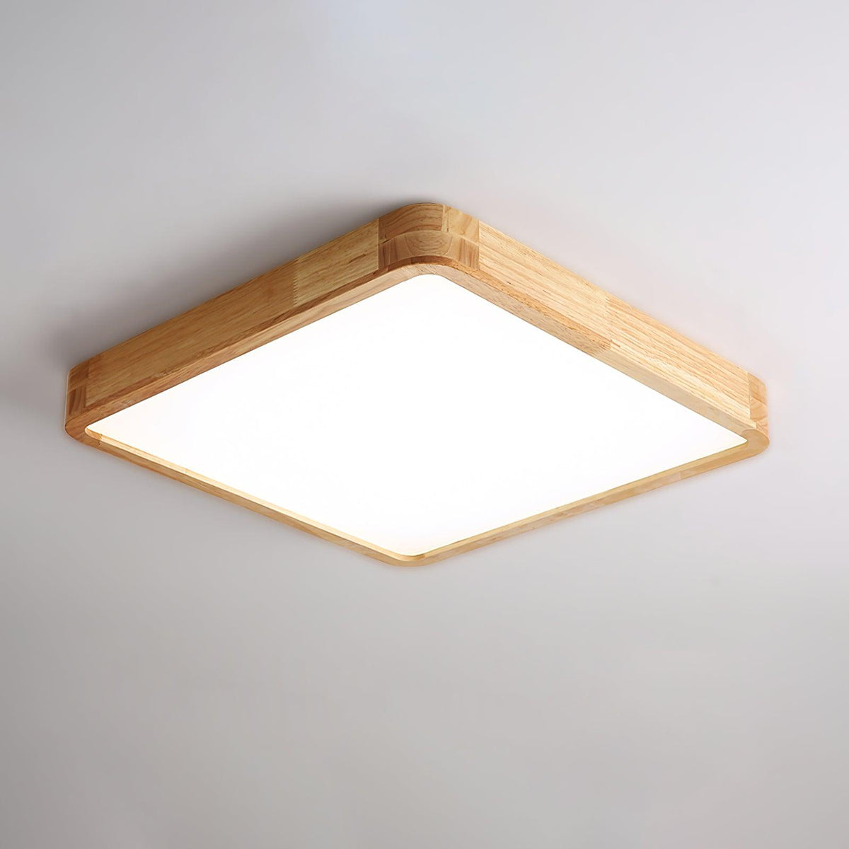 Weson Wooden Geometric Flush Mount Ceiling Light