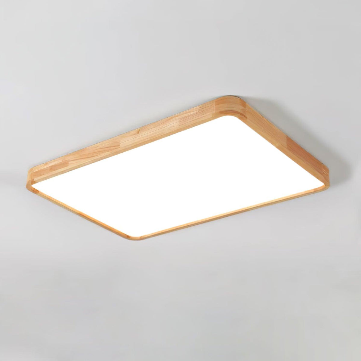 Weson Wooden Geometric Flush Mount Ceiling Light
