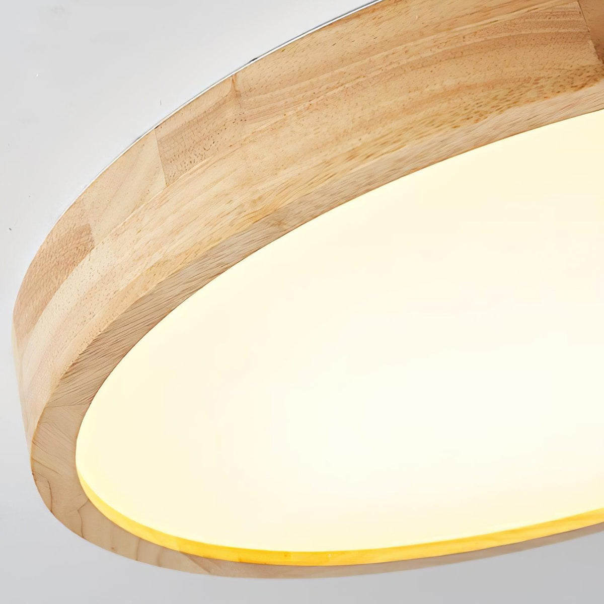 Weson Wooden Geometric Flush Mount Ceiling Light