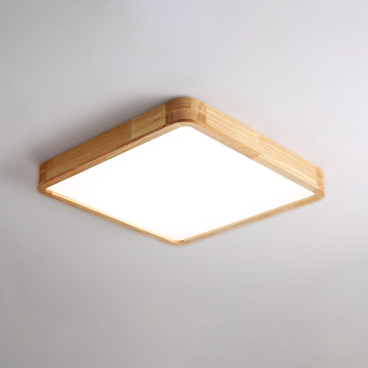 Weson Wooden Geometric Flush Mount Ceiling Light