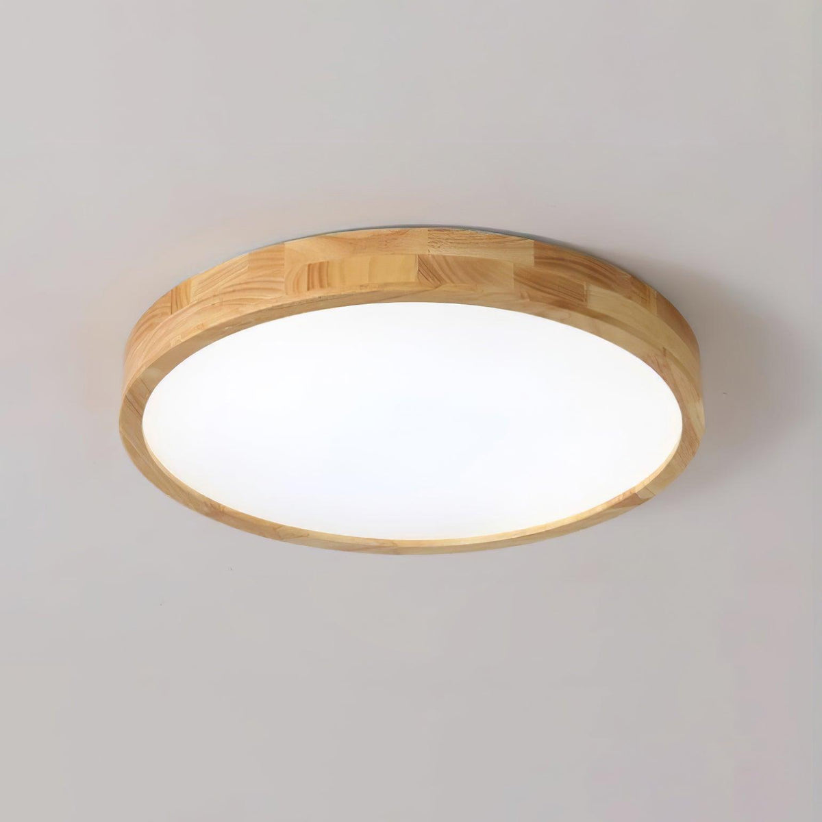 Weson Wooden Geometric Flush Mount Ceiling Light