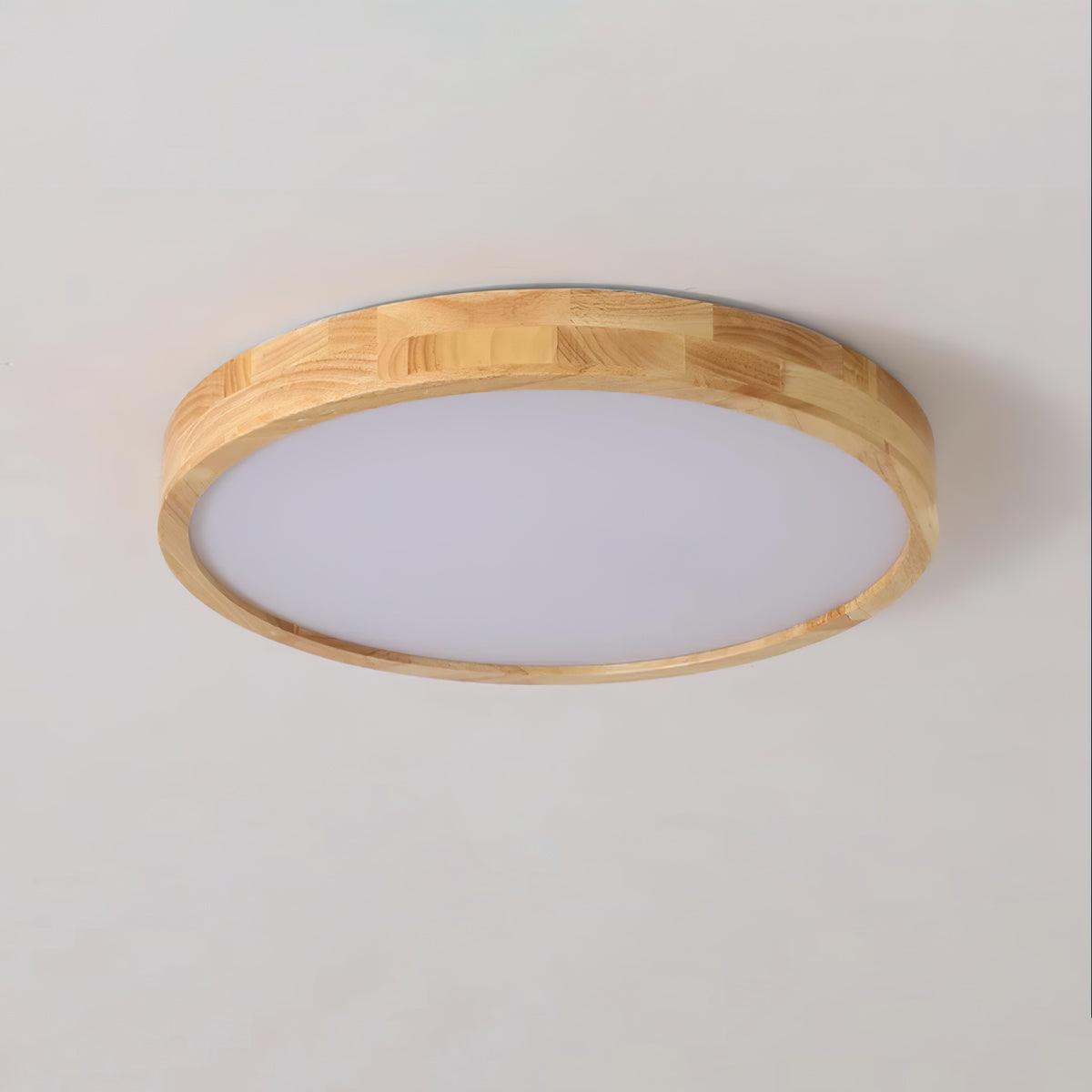 Weson Wooden Geometric Flush Mount Ceiling Light