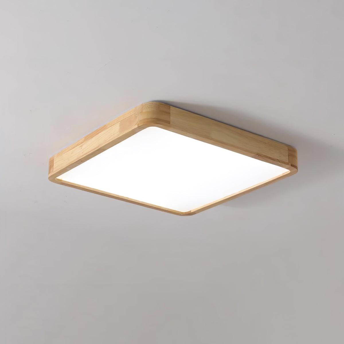 Weson Wooden Geometric Flush Mount Ceiling Light