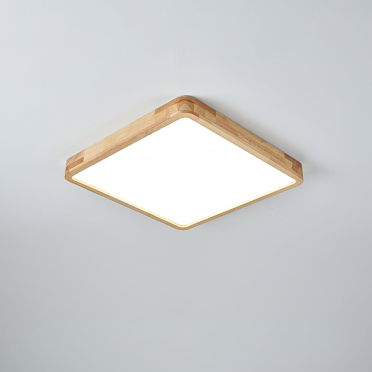 Weson Wooden Geometric Flush Mount Ceiling Light