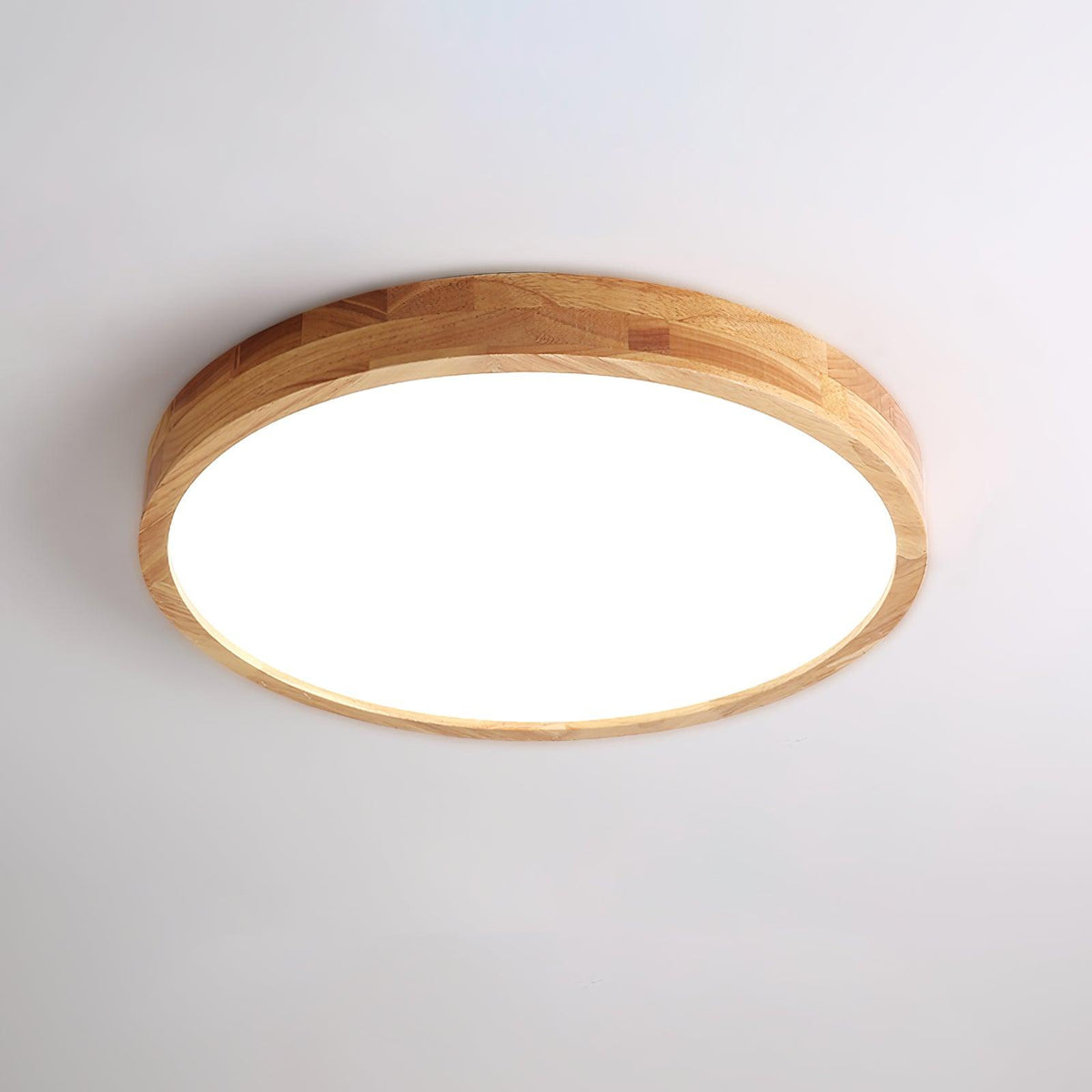 Weson Wooden Geometric Flush Mount Ceiling Light