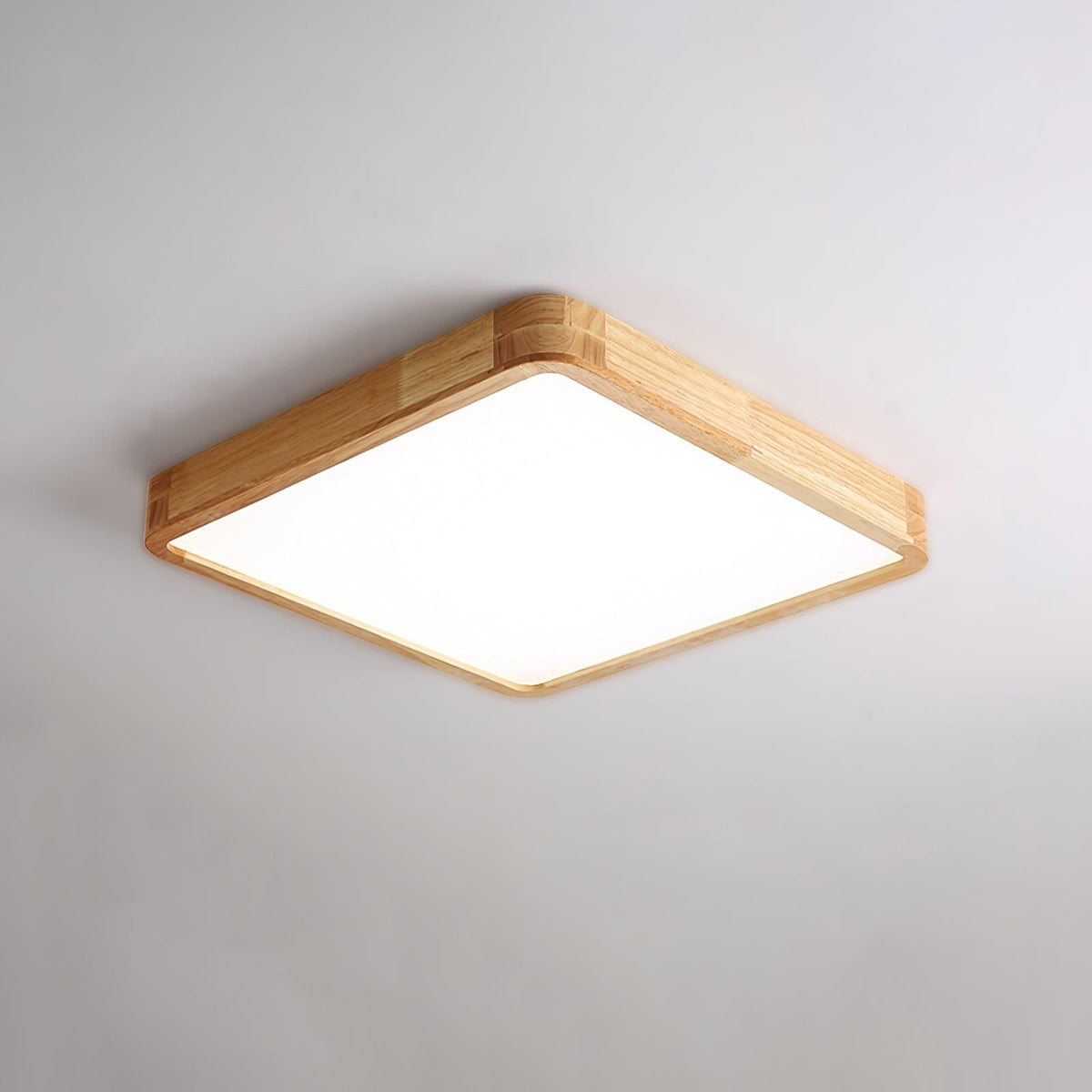 Weson Wooden Geometric Flush Mount Ceiling Light