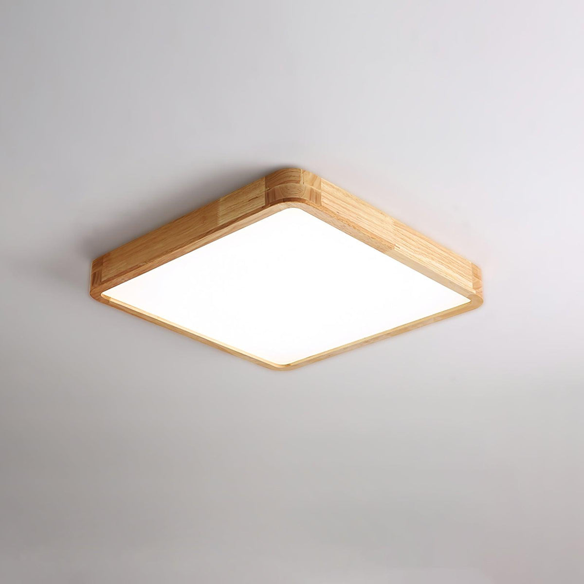 Weson Wooden Geometric Flush Mount Ceiling Light