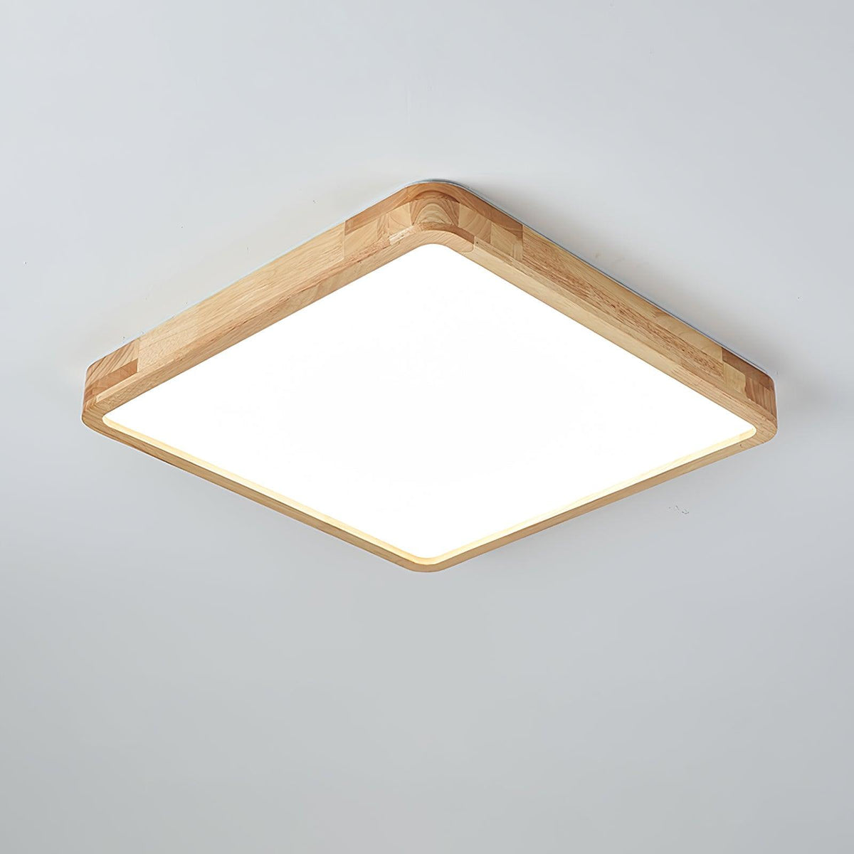 Weson Wooden Geometric Flush Mount Ceiling Light