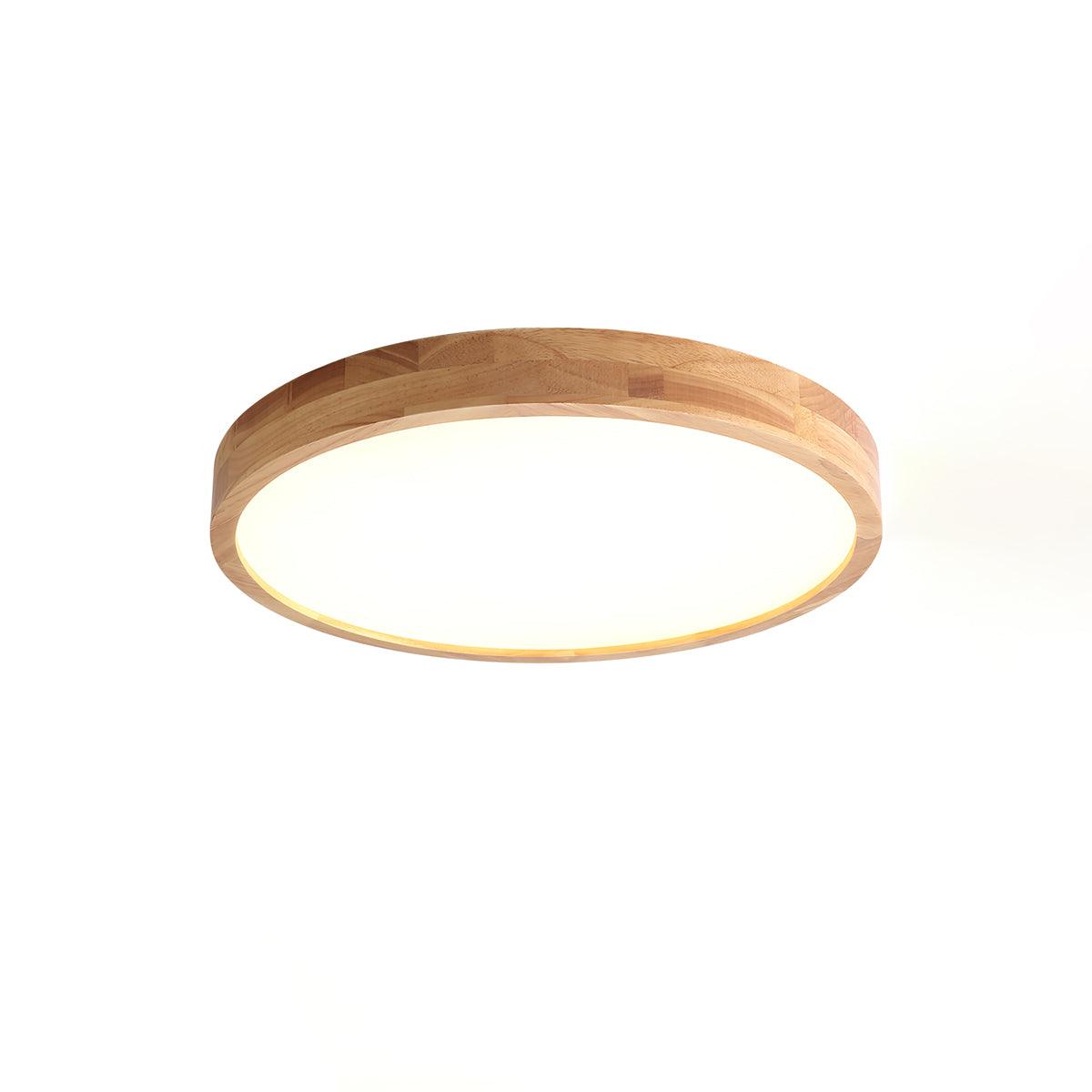 Weson Wooden Geometric Flush Mount Ceiling Light