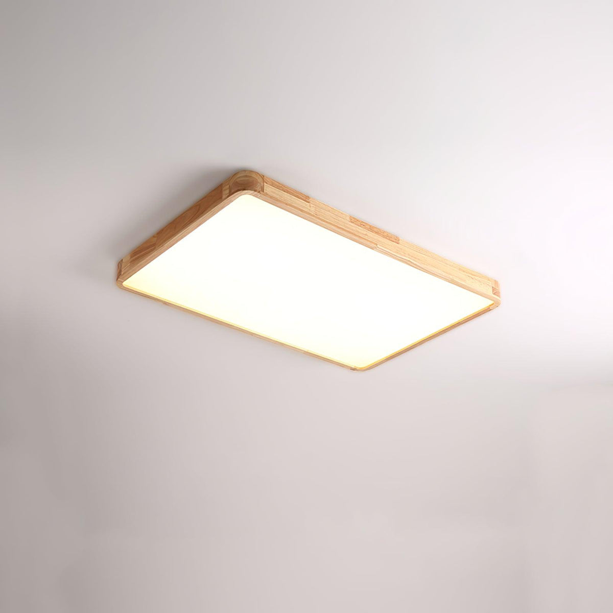 Weson Wooden Geometric Flush Mount Ceiling Light