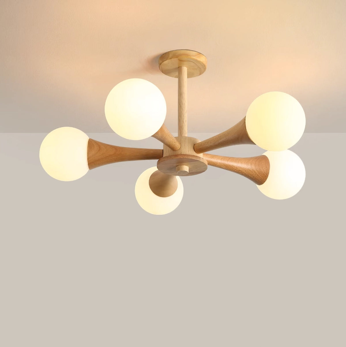 Kojel Wooden Nera Chandelier