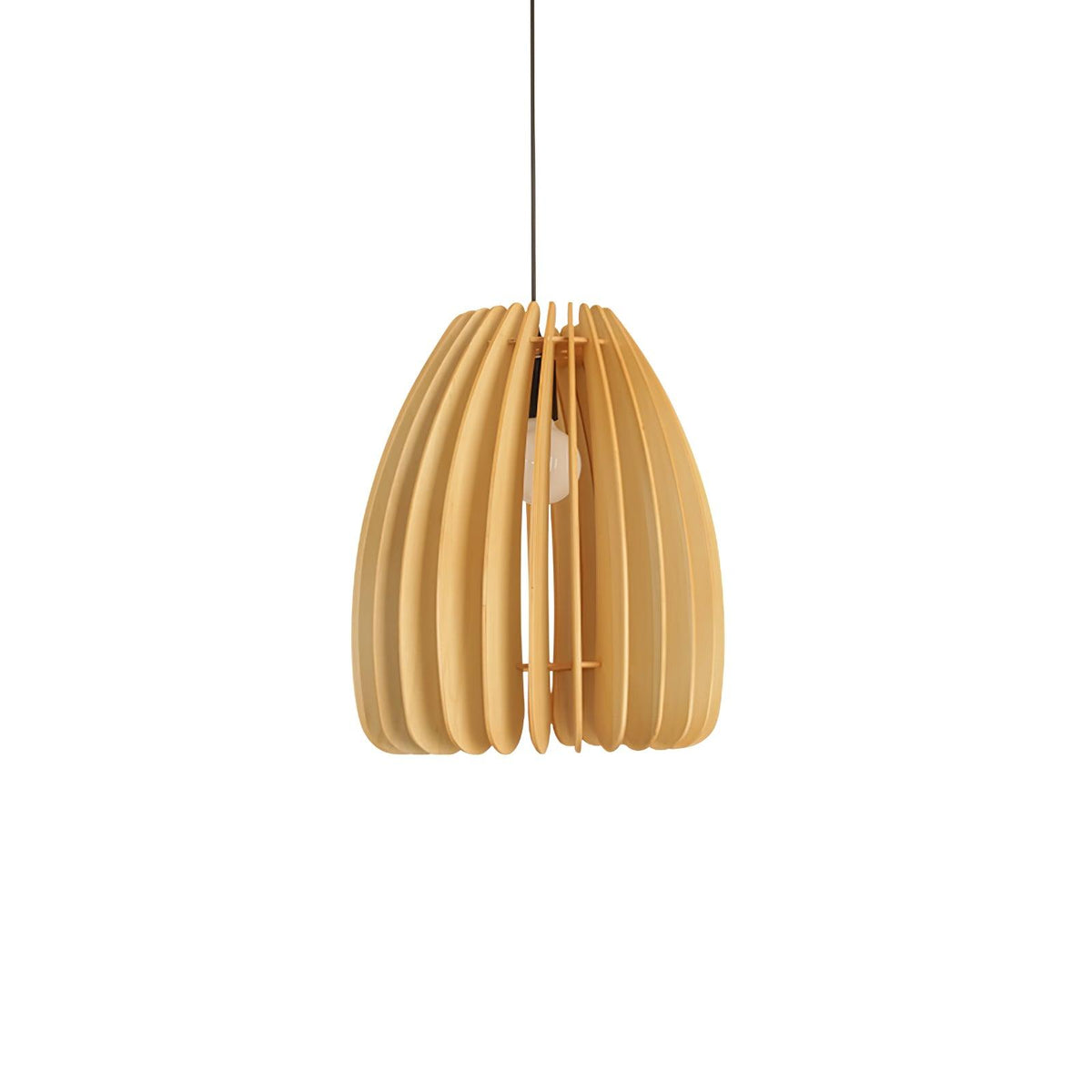 Jior Elegance Unique Orb Wooden Pendant Lamp